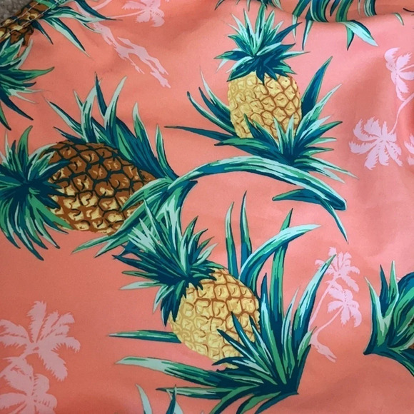 Old Navy Pineapple print Hawaiian swim shorts L - Picture 6 of 9
